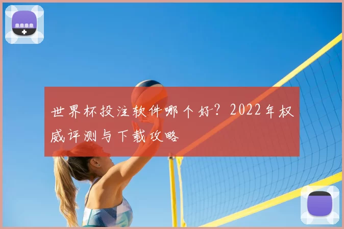 世界杯投注软件哪个好?2022年权威评测与下载攻略