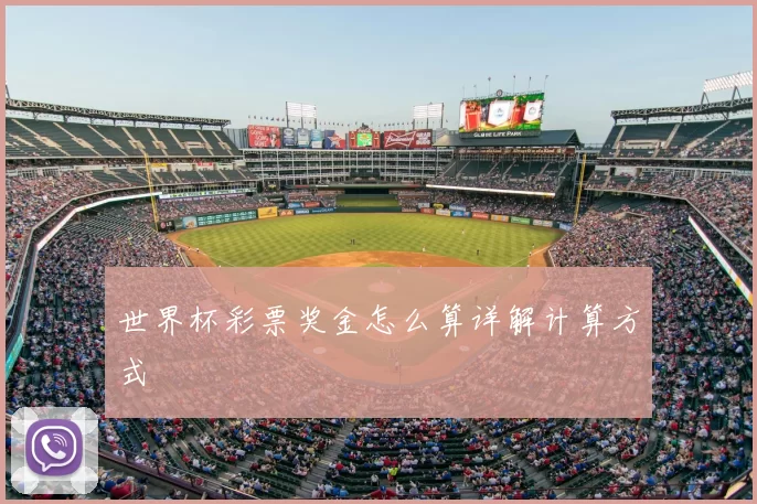 世界杯彩票奖金怎么算详解计算方式