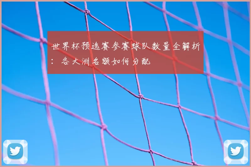 世界杯预选赛参赛球队数量全解析：各大洲名额如何分配
