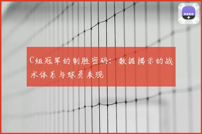 C组冠军的制胜密码：数据揭示的战术体系与球员表现