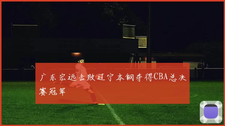 广东宏远击败辽宁本钢夺得CBA总决赛冠军